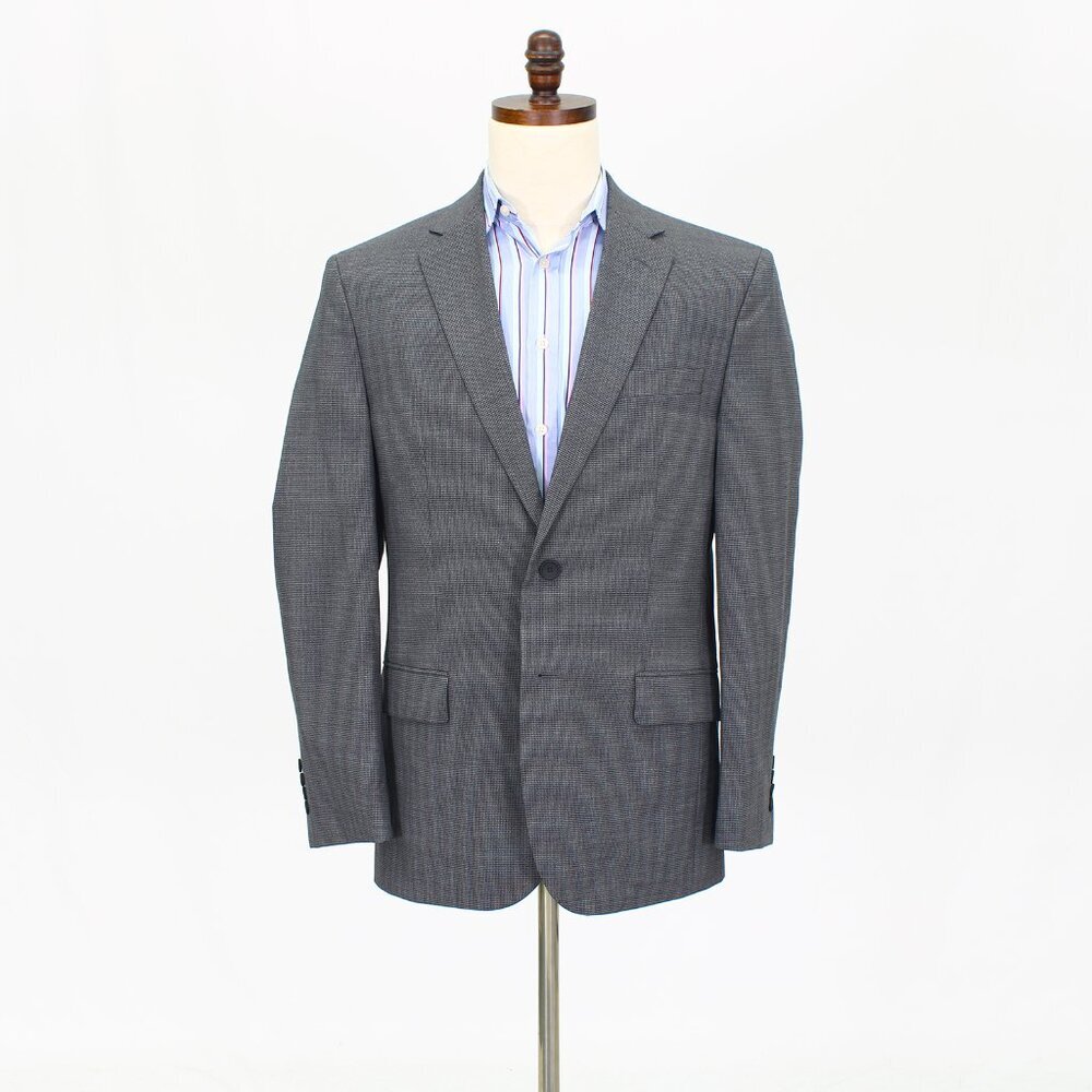 Jos. A. Bank 42R Gray HT 2-Button Sport Coat Blazer Jacket T735